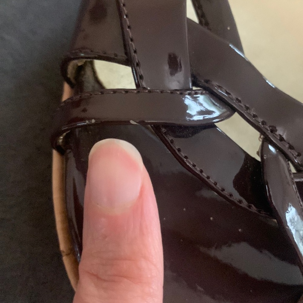 Bandolino Brown Wedge Sandals - Picture 8 of 8